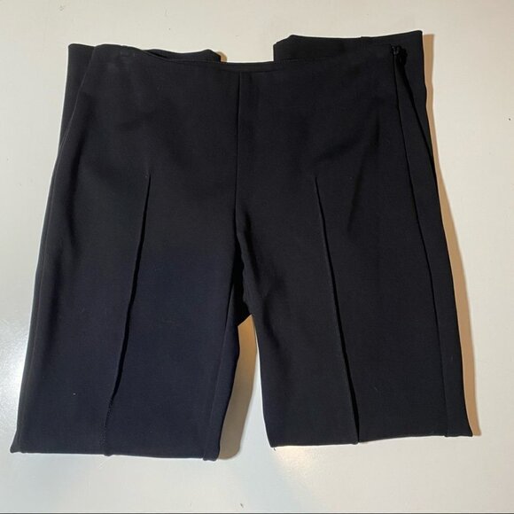 Drew Black Pleated Zip Closure Cropped Pants - Picture 2 of 6